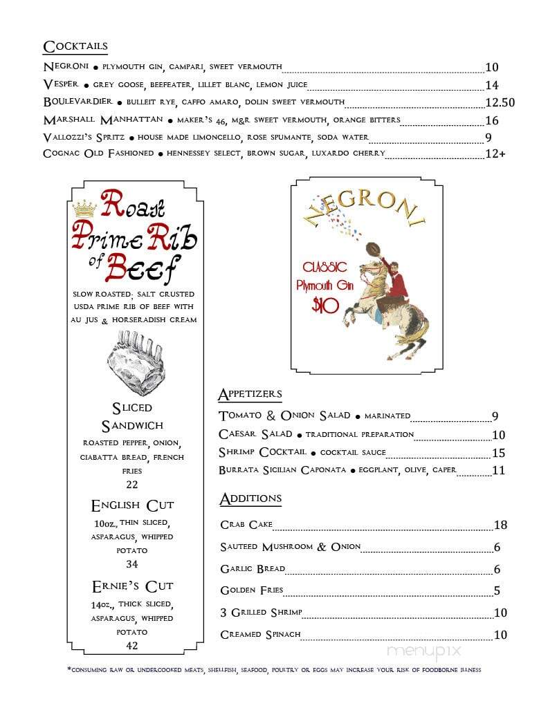Vallozzi's Classic - Greensburg, PA menu_pic
