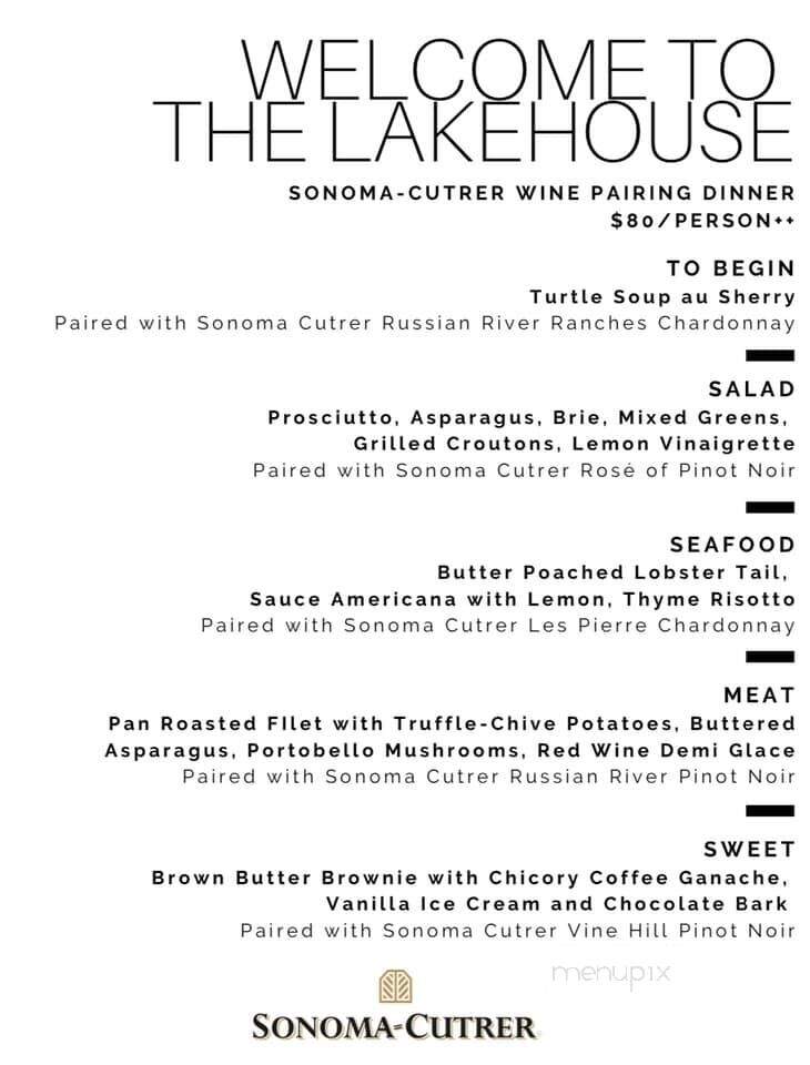 The Lake House - Mandeville, LA menu_pic