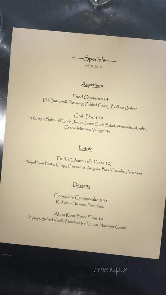 The Lake House - Mandeville, LA menu_pic