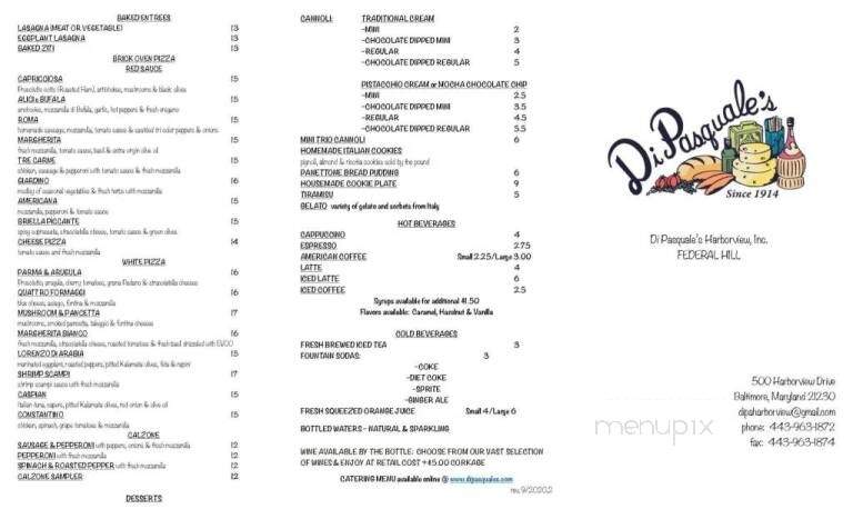DiPasquale's Market - Baltimore, MD menu_pic