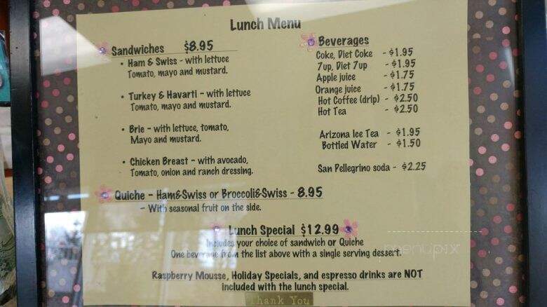 L'Artisan French Bakery Cafe - Everett, WA menu_pic