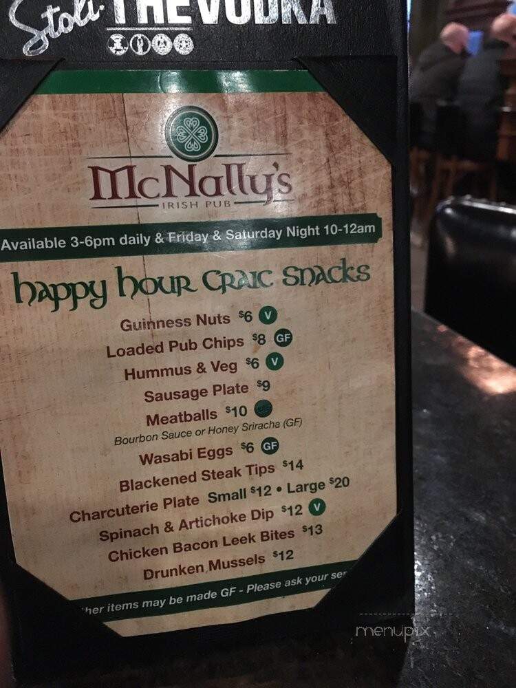 McNally's Irish Pub - Sioux Falls, SD menu_pic