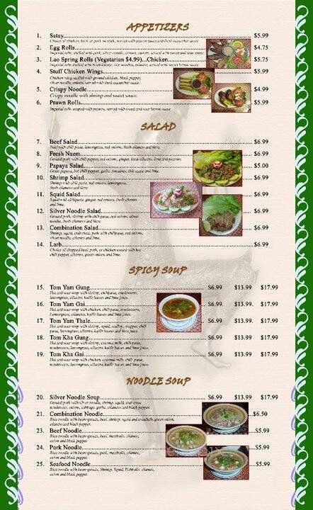 Vientiane - West Sacramento, CA menu_pic