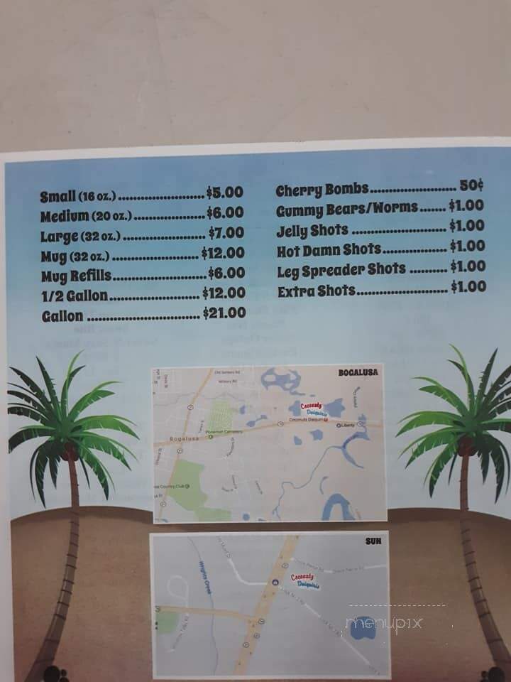 Cocunutz Daiquiri - Bogalusa, LA menu_pic