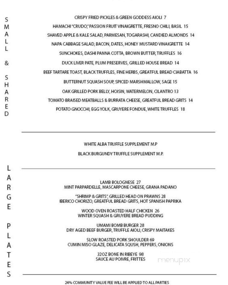 OAK at Fourteenth - Boulder, CO menu_pic