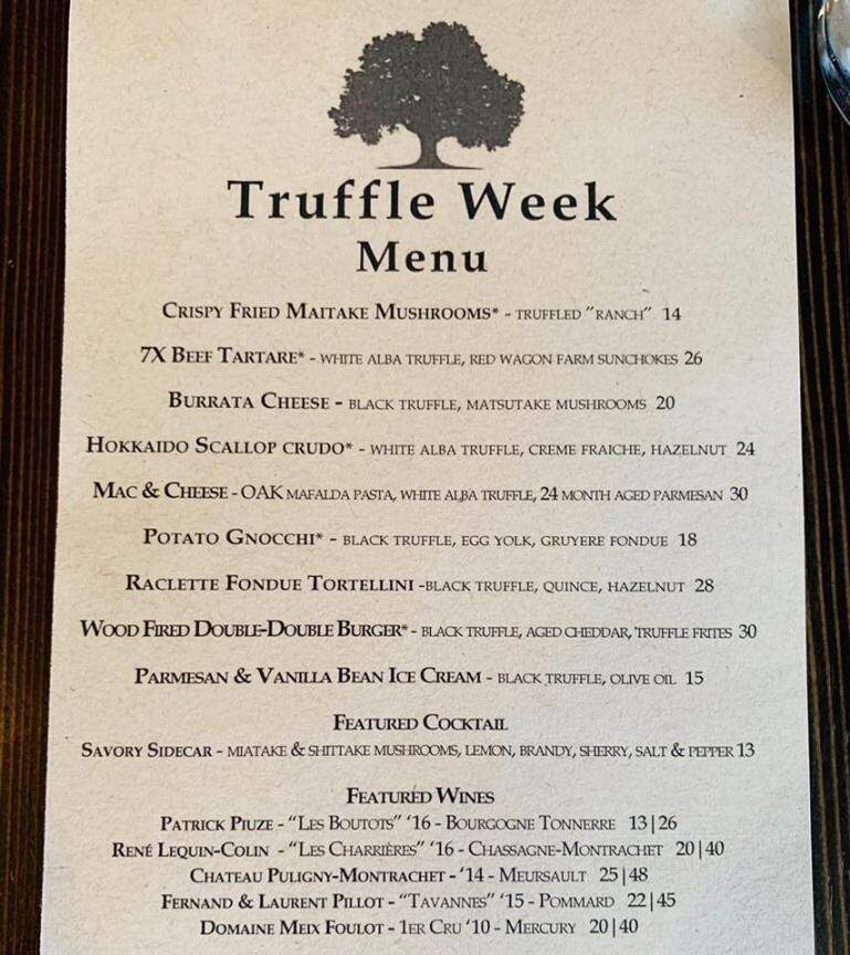 OAK at Fourteenth - Boulder, CO menu_pic