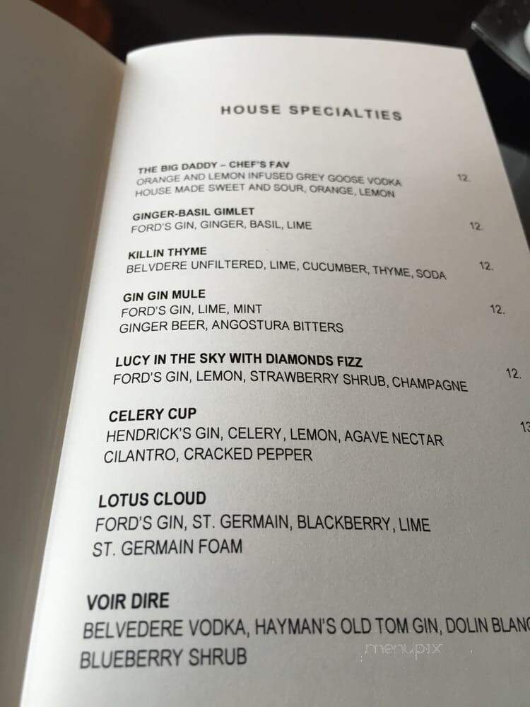 Abacus Restaurant - Dallas, TX menu_pic