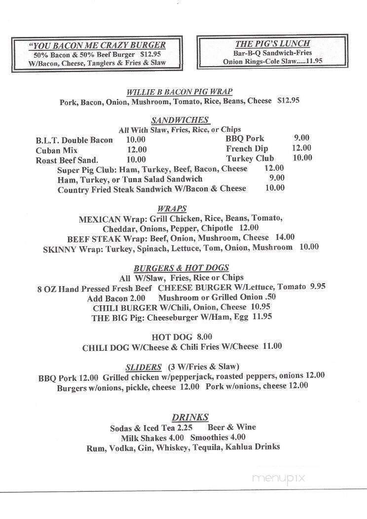 Stuffed Pig - Marathon, FL menu_pic