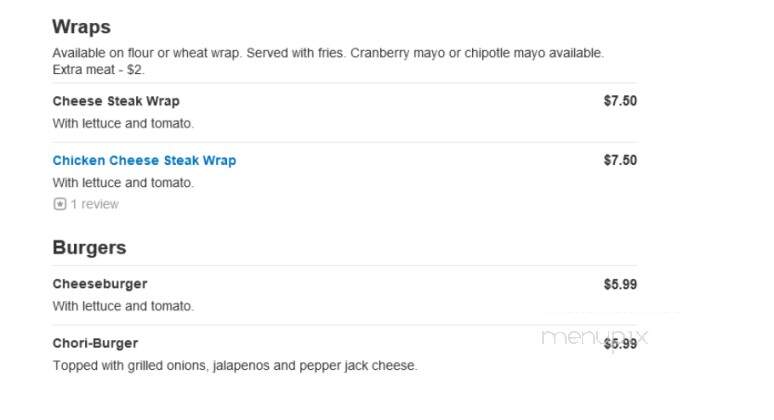 K C's Pizza - Newark, DE menu_pic
