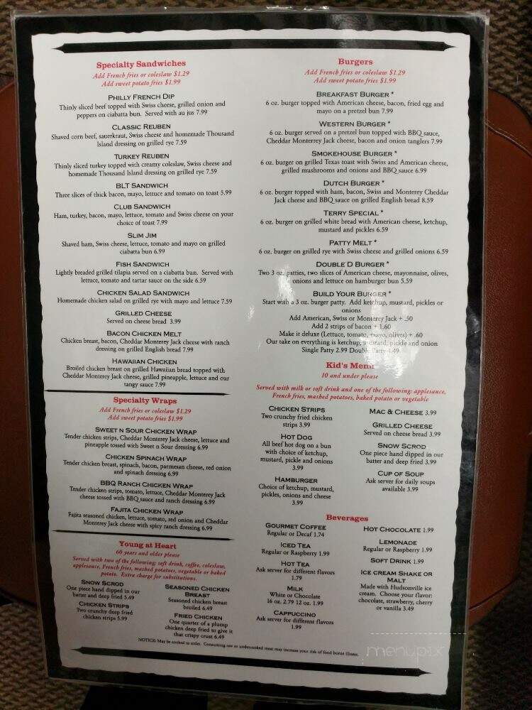 Rainbow Grill - Grandville, MI menu_pic