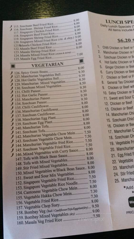 Golden China - Markham, ON menu_pic