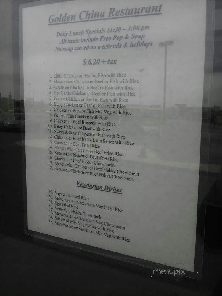 Golden China - Markham, ON menu_pic