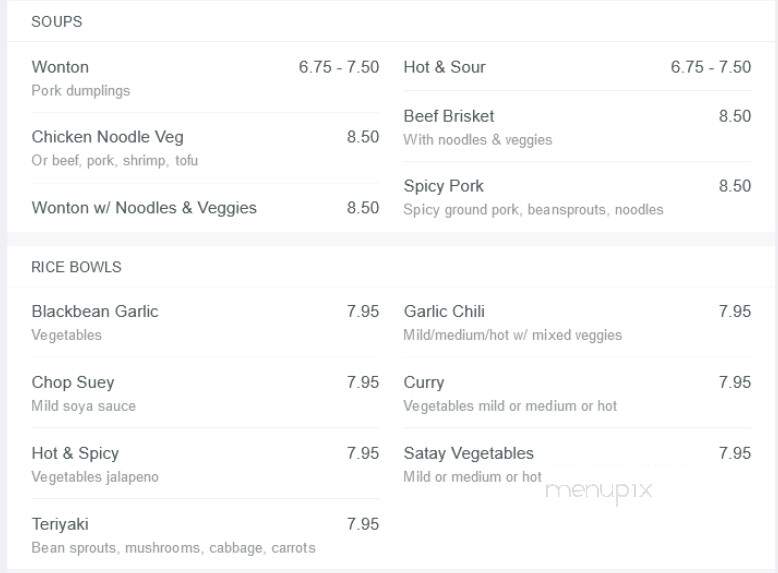 Blue Moon Cafe - Vancouver, BC menu_pic