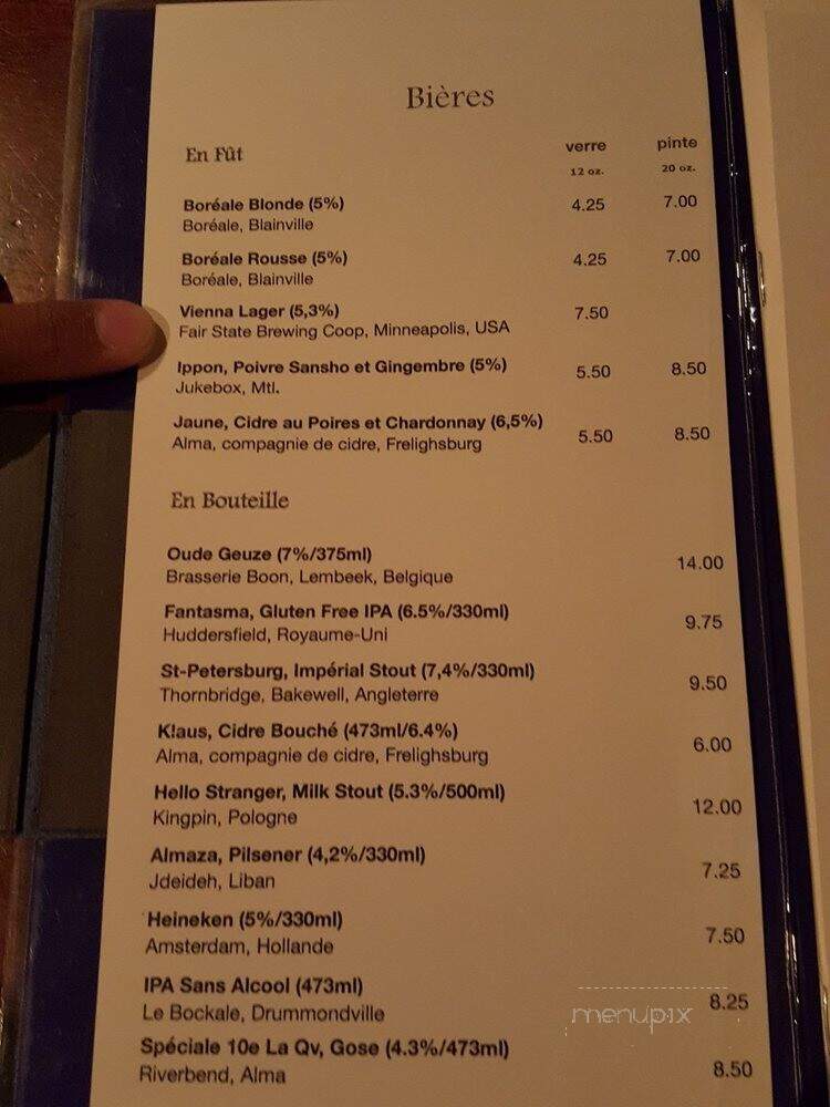 Le Petit Alep - Montreal, QC menu_pic