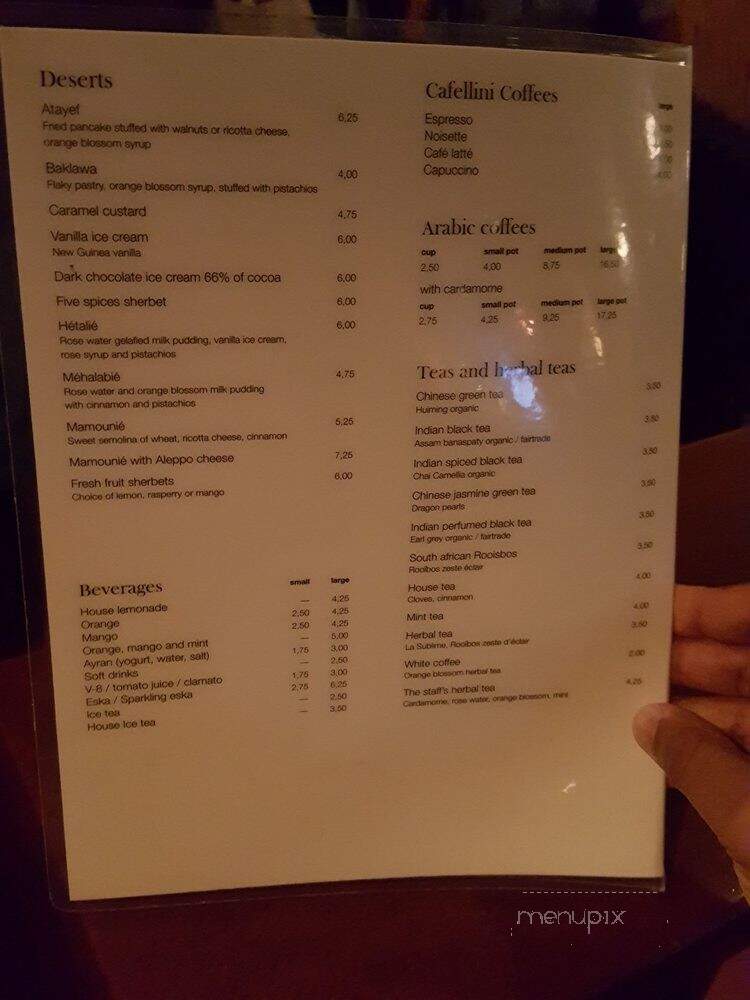 Le Petit Alep - Montreal, QC menu_pic