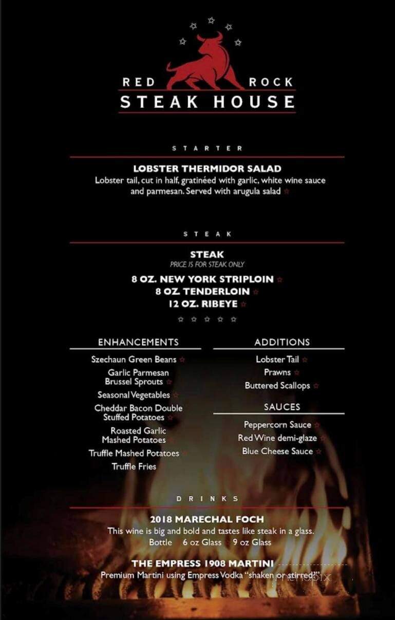 Red Coach Restaurant - 100 Mile House, BC menu_pic