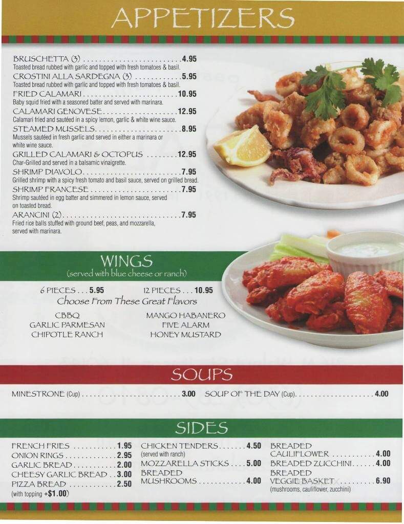 Cucina Casale - Itasca, IL menu_pic