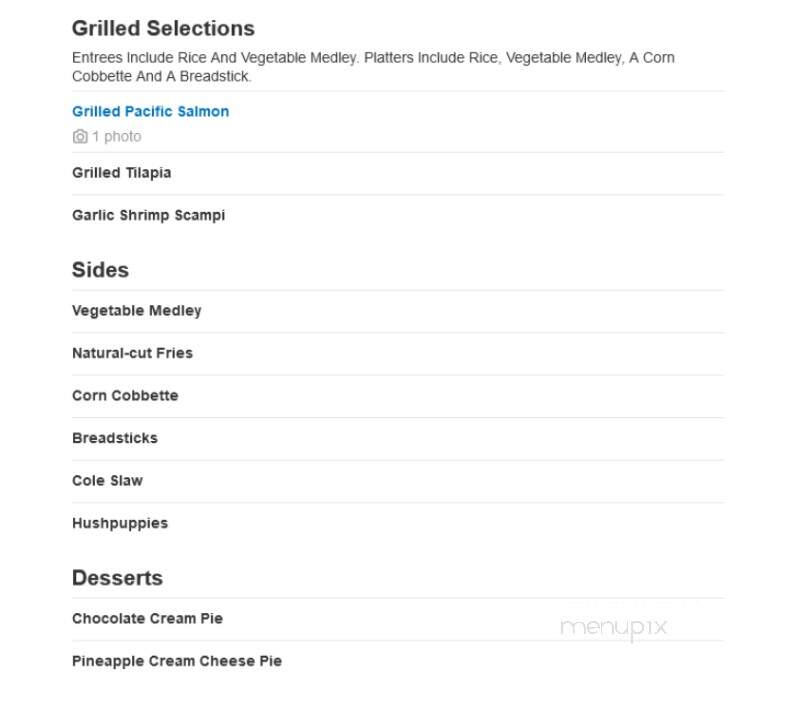 Long John Silver's - Paintsville, KY menu_pic