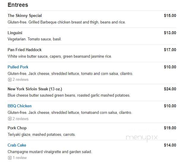 Norm's Bar & Grill - Portland, ME menu_pic