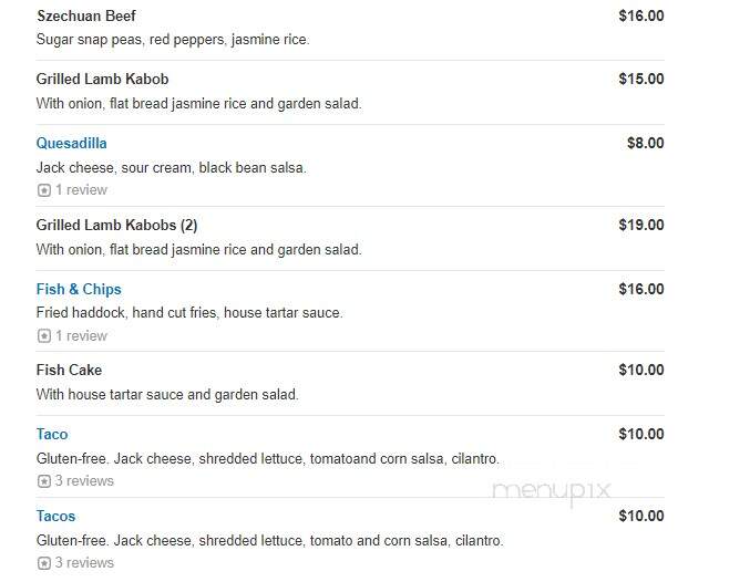 Norm's Bar & Grill - Portland, ME menu_pic