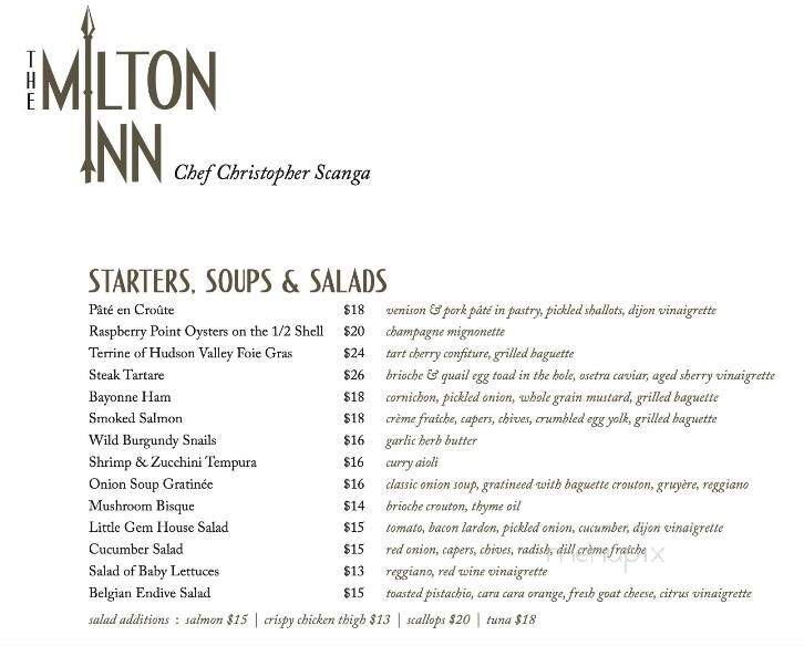 Milton Inn - Sparks Glencoe, MD menu_pic
