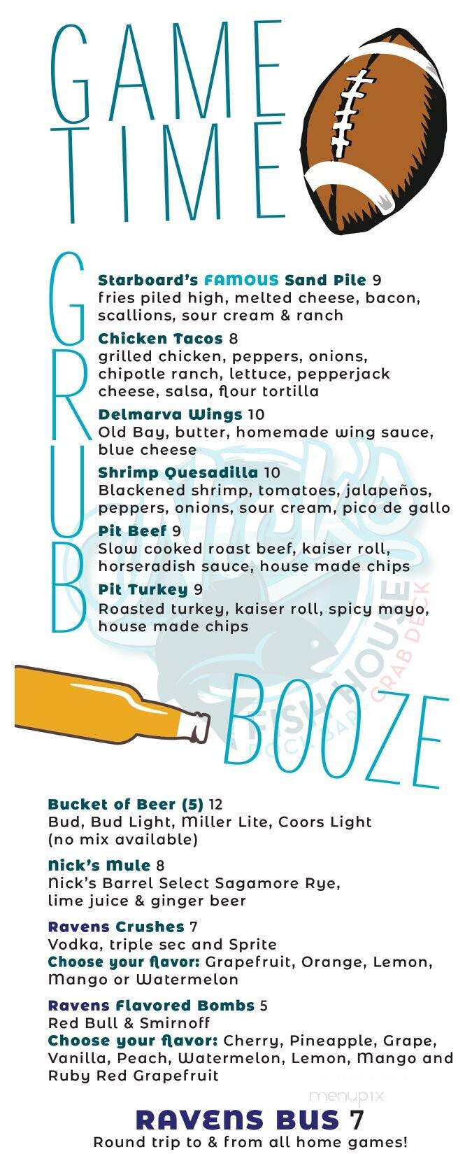 Nicks Fish House - Baltimore, MD menu_pic