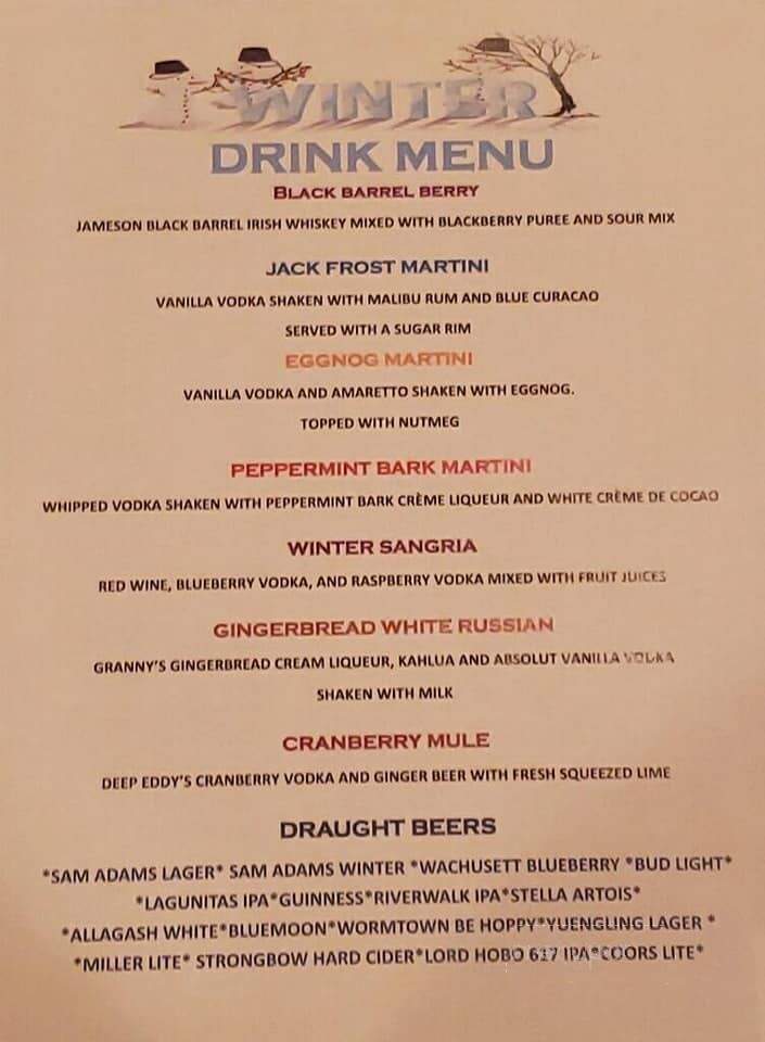 Garrison's Bar & Grill - North Billerica, MA menu_pic