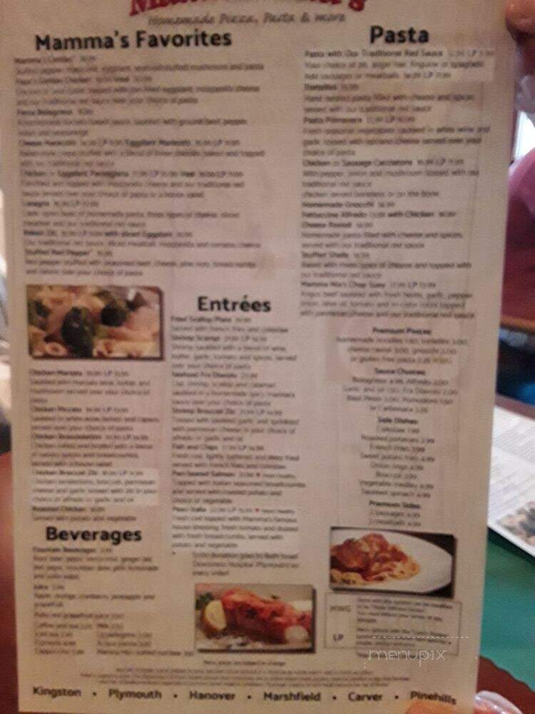 Mamma Mia's Restaurant - Plymouth, MA menu_pic