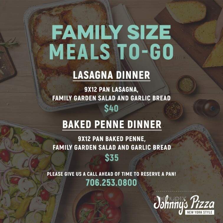 Johnny's Pizza - Jasper, GA menu_pic