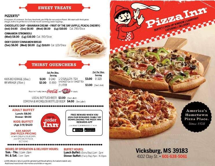 Pizza Inn - Vicksburg, MS menu_pic