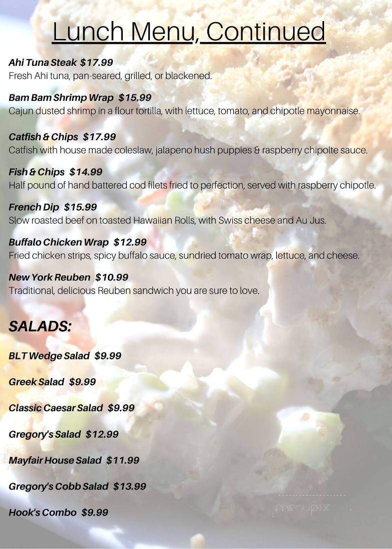 J B Hook's Great Ocean Fish - Lake Ozark, MO menu_pic