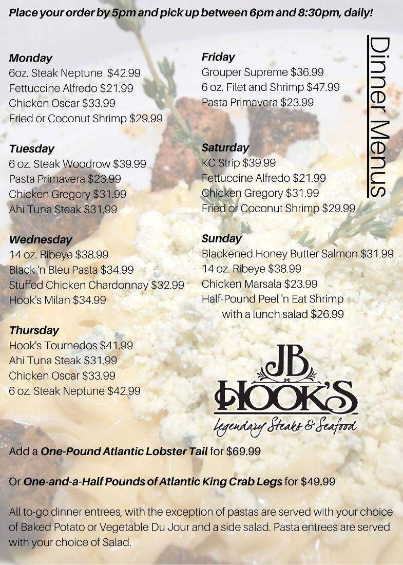 J B Hook's Great Ocean Fish - Lake Ozark, MO menu_pic