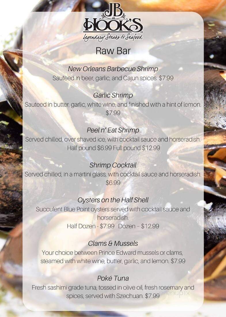 J B Hook's Great Ocean Fish - Lake Ozark, MO menu_pic