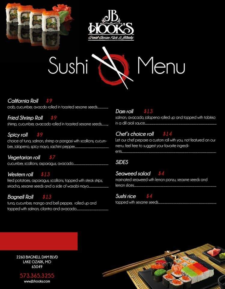 J B Hook's Great Ocean Fish - Lake Ozark, MO menu_pic