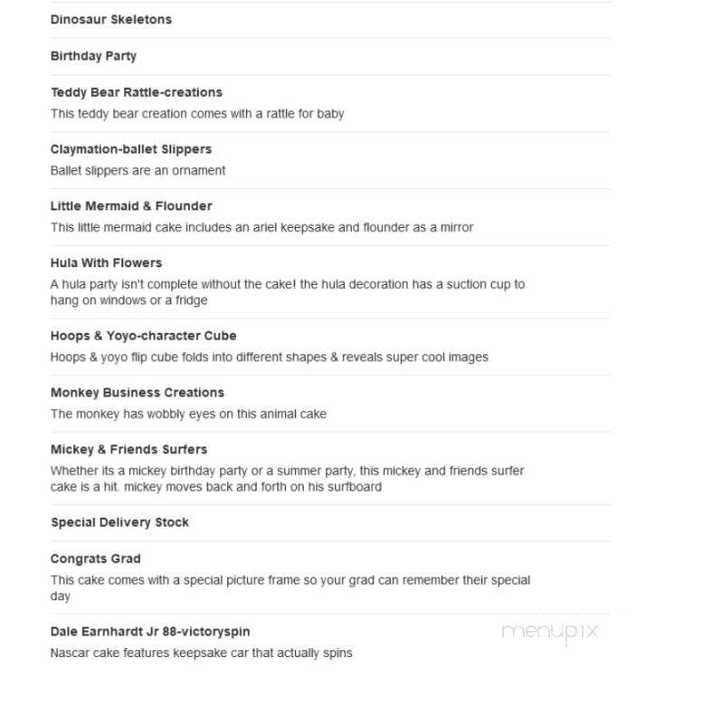 Golden Cake - Las Vegas, NV menu_pic