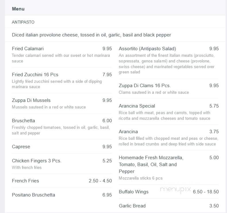 Baco's Freehold Pizza - Freehold, NJ menu_pic