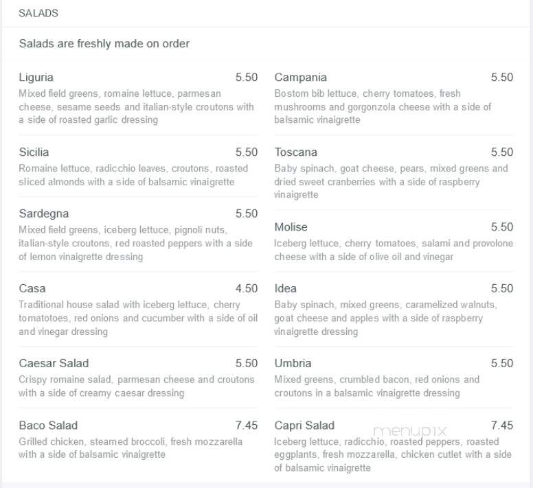 Baco's Freehold Pizza - Freehold, NJ menu_pic