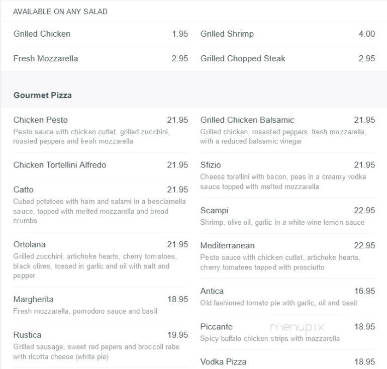 Baco's Freehold Pizza - Freehold, NJ menu_pic