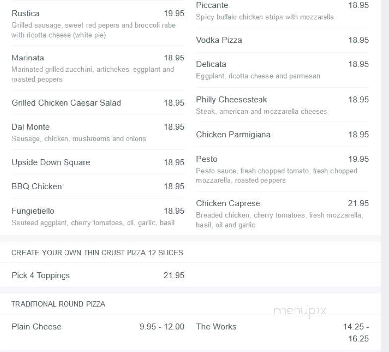 Baco's Freehold Pizza - Freehold, NJ menu_pic