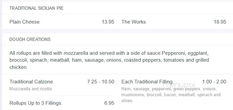 Baco's Freehold Pizza - Freehold, NJ menu_pic