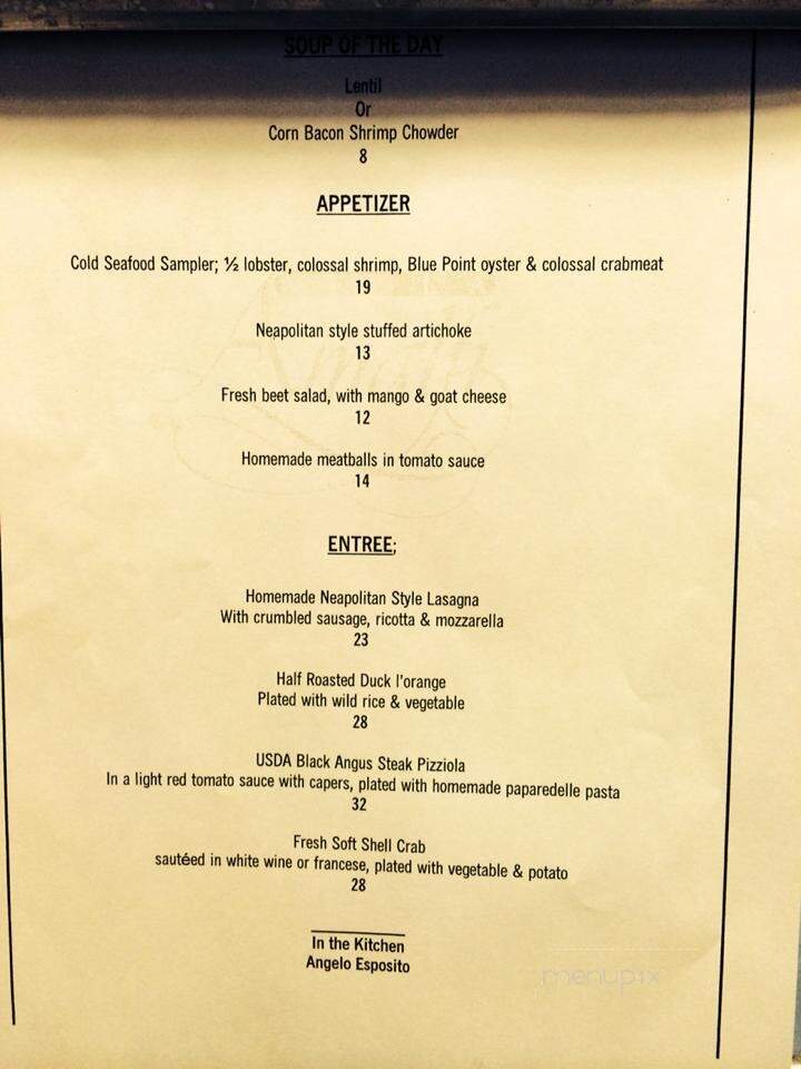 Villa Amalfi Ristorante - Cliffside Park, NJ menu_pic