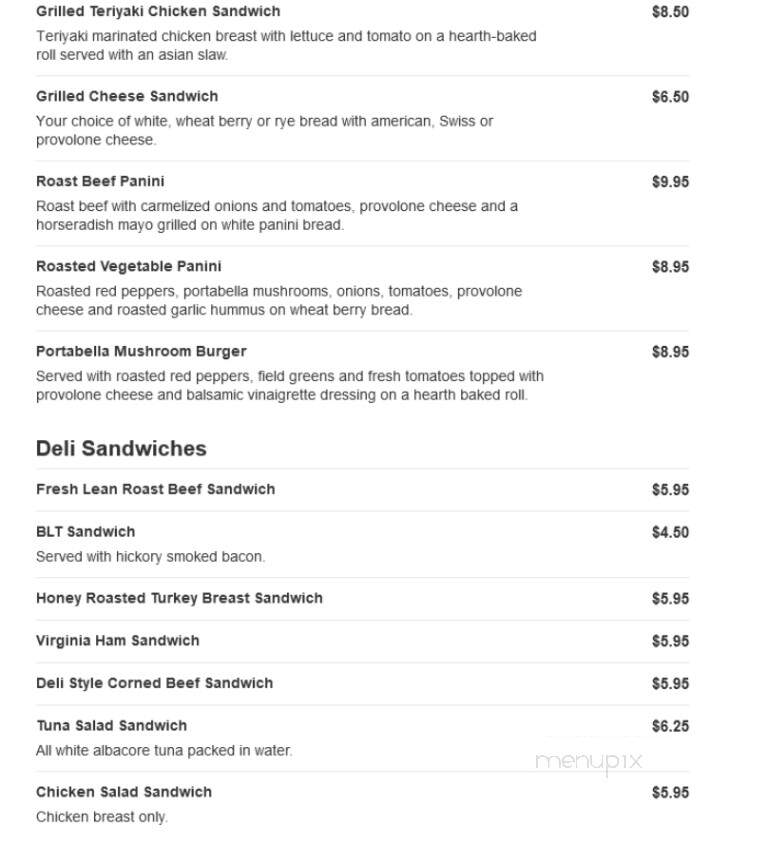 Catherine's In The Park - Saratoga Springs, NY menu_pic