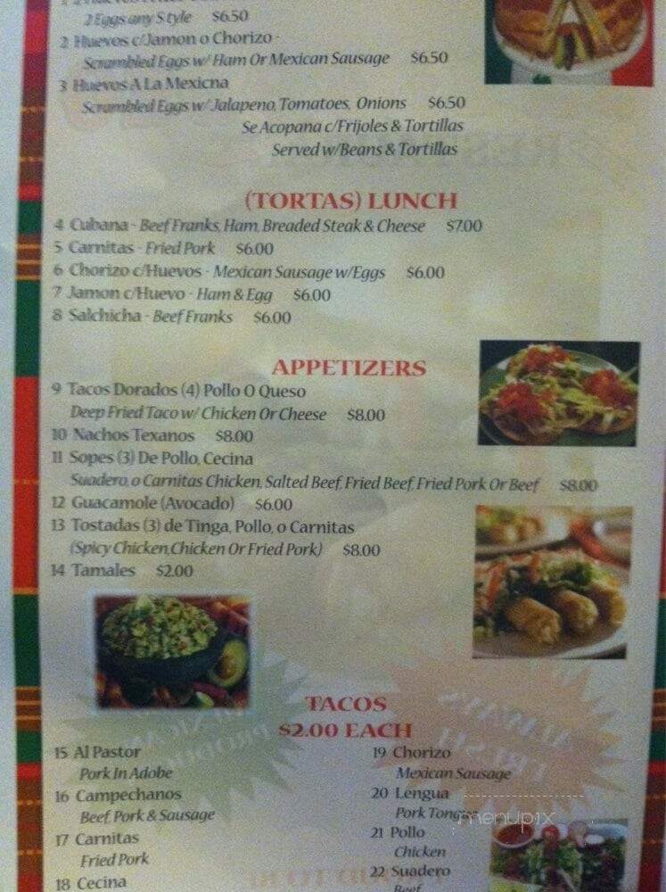El Rodeo - East Moriches, NY menu_pic