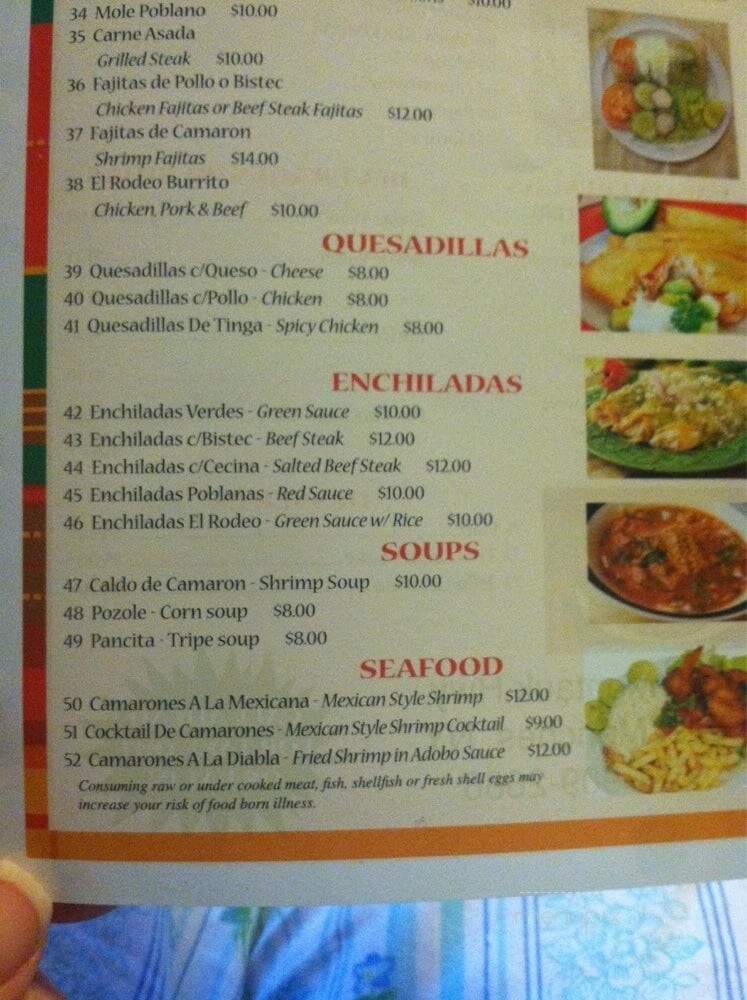 El Rodeo - East Moriches, NY menu_pic