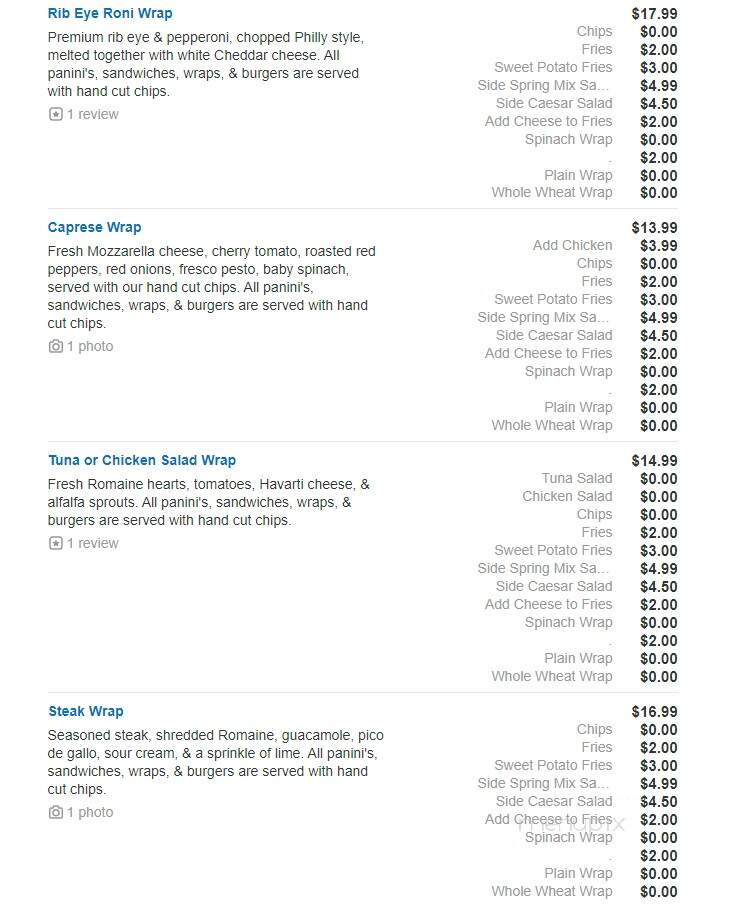 Fresco Pizza & Grill - Newtown Square, PA menu_pic