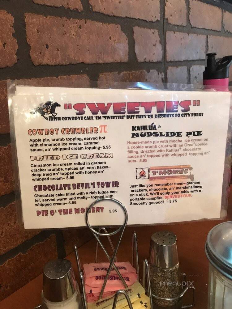 Dakota Cowboy Inn Restaurant - Custer, SD menu_pic
