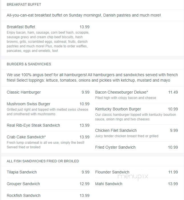 High Tidez Of The Potomac - Colonial Beach, VA menu_pic
