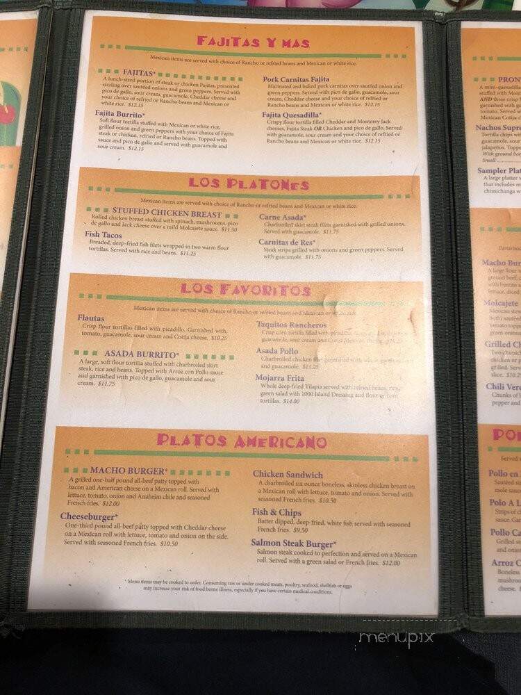 Isla Bonita - Bainbridge Island, WA menu_pic
