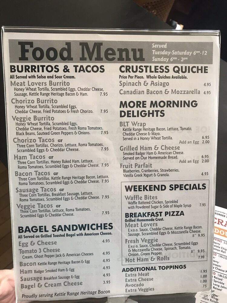 Cranky Al's Bakery & Pizza - Milwaukee, WI menu_pic