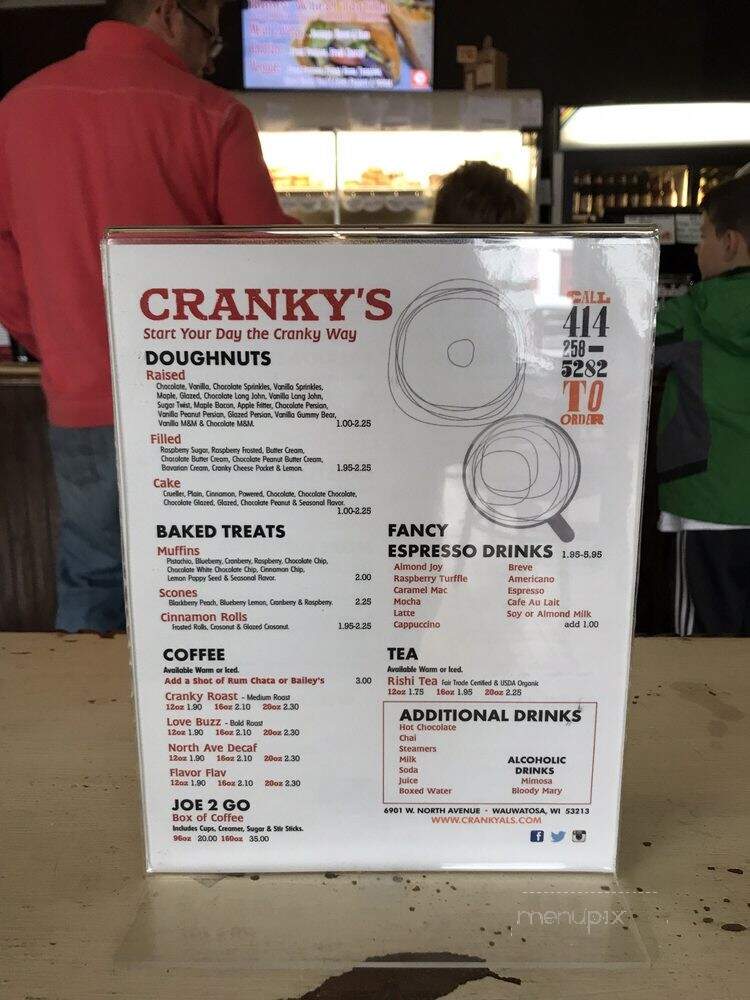 Cranky Al's Bakery & Pizza - Milwaukee, WI menu_pic